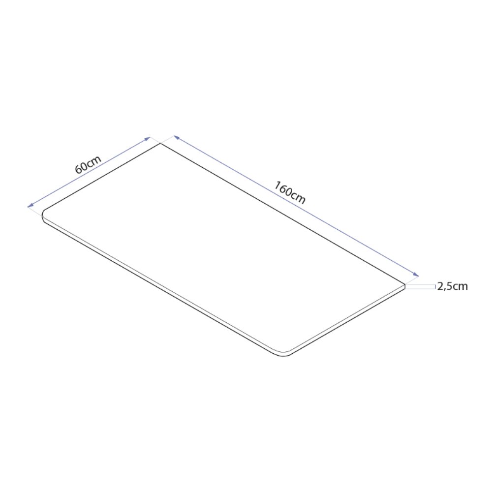 Mesa com Regulagem de Altura Elétrica Misch Branca + Tampo 160cm
